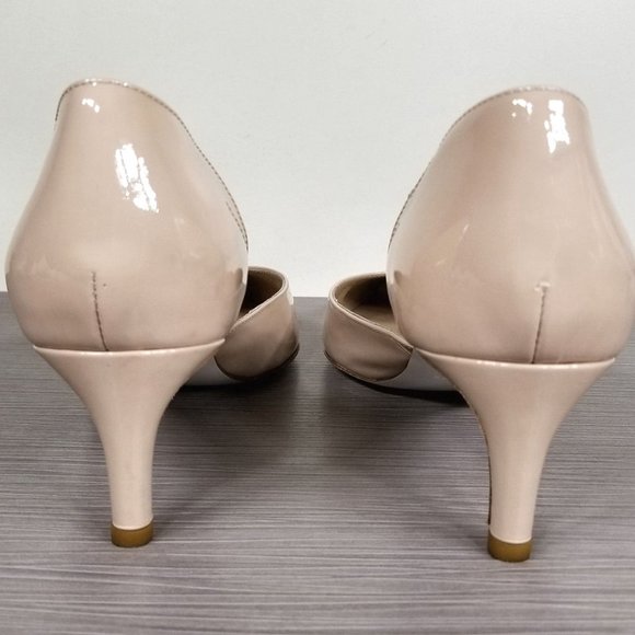 Ron White Merile Half d'Orsay Pump, Nude Patent leather, Womens Size 10.5 - Picture 5 of 10